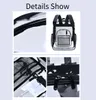 Chic Klarer Rucksack, Transparent Wasserdichte Produktbild-Vorschau 3