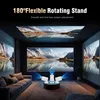 A home theater setup with a projector displaying a scenic image on a large screen and the ceiling. Produktbild-Vorschau