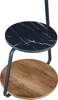 Beistelltisch 'Sipoo' 74x46x37cm Walnussoptik / Marmoroptik Produktbild-Vorschau 5