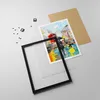 Gerahmtes Poster - Schwarzer Rahmen - Frau Bild Öl - 40x50 Produktbild-Vorschau 4