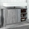 vidaXL Waschbeckenunterschrank Grau Sonoma 90x29x55 cm Produktbild-Vorschau 2