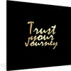 MuchoWow® Gerahmtes Poster Zitate - Reisen - Schwarz - Gold Produktbild-Vorschau 1