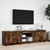 vidaXL TV skříňka s LED osvětlením kouřový dub 180x34x50 cm Náhled obrázku produktu 4