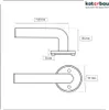 KOTARBAU® Drückergarnitur Türklinke Satin BB–Buntbart Produktbild-Vorschau 7