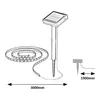 Striscia LED da esterno 0,26W solare ANSOO 77016 Rabalux Anteprima dell’immagine prodotto 6