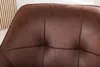 Design Stuhl LOFT antik braun drehbar Gestell aus massivem Produktbild-Vorschau 6