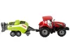 Roter Ackerschlepper mit grüner Sämaschine Friktionsantrieb Produktbild-Vorschau 5
