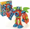 A SuperThings Titan playset toy is shown, with the packaging in the background. Podgląd zdjęcia produktu