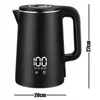 Wasserkocher 1,8 L 1500 W mit Temperaturregelung LED Produktbild-Vorschau 2