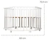 roba Laufgitter 6-eckig aus Holz weiß - Laufstall für Babys Produktbild-Vorschau 5