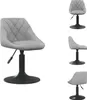 A collage of images showing a light gray velvet bar stool from different angles. Produktbild-Vorschau