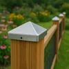 BURI 10x Edelstahl Pfostenkappe Pyramide 91x91mm Zaunkappe Produktbild-Vorschau 5