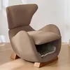 A brown upholstered armchair with a built-in pet bed. Náhľad obrázku produktu
