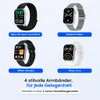 Siltcon® Smartwatch Pro Damen & Herren Silber – Produktbild-Vorschau 12