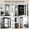 K-Möbel Glasvitrine stehend in Schwarz (176x37x33 cm) mit 4 Produktbild-Vorschau 6