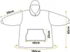 Decke Sweatshirt, große Übergröße, dick, warm, mit Kapuze, Produktbild-Vorschau 13