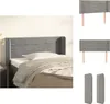 vidaXL Kopfteil mit Ohren Hellgrau 93x16x78/88 cm Samt -  Produktbild-Vorschau 1