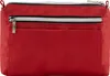 A red handbag with multiple pockets and zippers. Produktbild-Vorschau