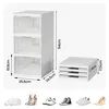 Heikoeco® Klappbares Schuhregal, Faltbare Schuhboxen Produktbild-Vorschau 6