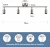 ZMH Faretto da soffitto a LED a 4 luci - Lampada da Anteprima dell’immagine prodotto 17