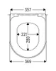 Sanibel 3001 WC-Sitz m.Deckel  aus Duroplast, mit Deckel, Produktbild-Vorschau 3