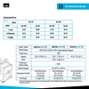 A technical data sheet for a portable cooler box, showing specifications and dimensions. Produktbild-Vorschau