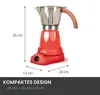 JOCCA 5449R, Mokka-Kanne, Rot, Edelstahl, 6 Tassen, 1 Produktbild-Vorschau 5