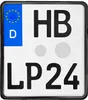 Motorrad Kennzeichenhalter 180x200 Produktbild-Vorschau 3