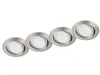 LED Einbaustrahler Decke 4er Set rund schwenkbar Nickel Produktbild-Vorschau 2