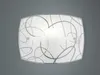 Dimmbare LED Wandleuchte aus weißem Dekorglas mit dezenten Produktbild-Vorschau 3