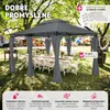 TecTake 403269, Šedá, Tmavě šeda, Polyester, Kov, Plast Náhled obrázku produktu 4