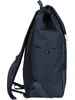 Side view of a dark blue backpack. Produktbild-Vorschau