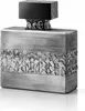 A silver perfume bottle with a black cap. Produktbild-Vorschau