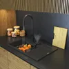 Granitan | Zlewozmywak granitowy – czarny – 80 x 50 x 22 cm Podgląd zdjęcia produktu 2