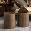 Badezimmer-Mülleimer mit Holzmaserung und Schwingdeckel, Produktbild-Vorschau 8