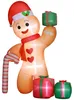 Outsunny opblaasbare kerstdecoratie, 2,45 meter, Productafbeelding-voorbeeld 1