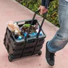 Składany wózek na zakupy Kinzo, czarny – składana skrzynia Podgląd zdjęcia produktu 5