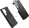 A black phone case and its components are shown against a white background. Produktbild-Vorschau