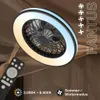 LED Deckenventilator Beleuchtung Deckenlampe Schlafzimmer Produktbild-Vorschau 2