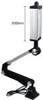 A machine lamp with an adjustable arm is shown against a white background. A measurement indicator shows 200mm. Podgląd zdjęcia produktu
