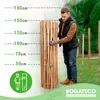 BOGATECO Lamelový plot Hazel Chestnut | Drevený plot z Náhľad obrázku produktu 14