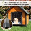 zooprinz Hundehütte Luna Klappdach Lamellen Kiefernholz Produktbild-Vorschau 7