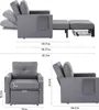 Sofa rozkładana i fotel SucceBuy z kieszenią boczną, Podgląd zdjęcia produktu 8
