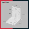 KOTARBAU® 50 Pezzi Staffa Angolare Acciaio Zincato Anteprima dell’immagine prodotto 3