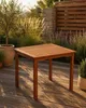 DEGAMO Gartentisch Holztisch Tisch LAGO 75x75cm, Eukalyptus Produktbild-Vorschau 2