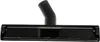 A close-up, frontal view of a black vacuum cleaner floor nozzle with a curved suction pipe attached to the top. Produktbild-Vorschau