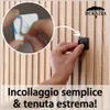 DEKAZIA® 4 ganci neri adesivi - Ganci adesivi opachi  Ganci Anteprima dell’immagine prodotto 2