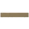 Lettino prendisole in poly rattan marrone e bianco crema Anteprima dell’immagine prodotto 3