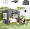 Outsunny Pavillon 2,5x2,5m wasserabweisend Stabil Produktbild-Vorschau 4