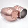 Roségouden wijnglas van roestvrij staal, cadeau voor een Productafbeelding-voorbeeld 6